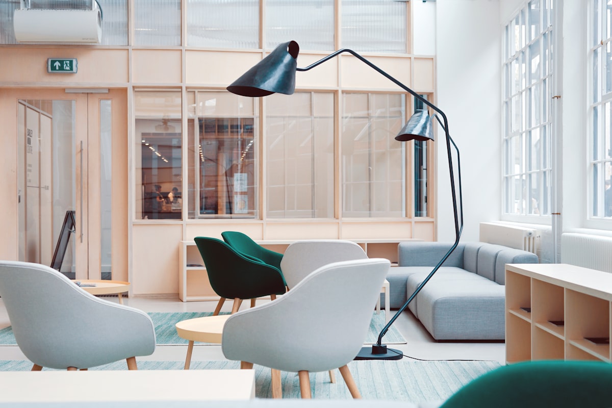 Lounge seating for a break between meetings
